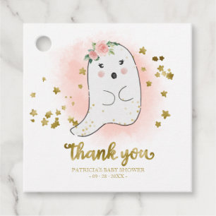 Étiquettes Cadeau Petit Fantôme Baby shower Halloween Merci