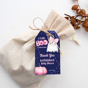 Étiquettes-cadeau Petit garçon Halloween fantôme fille baby shower f