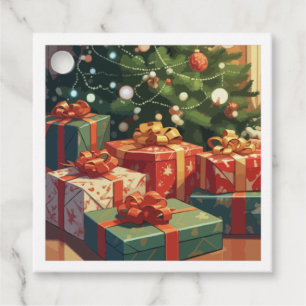 Étiquettes Cadeau Petit matin de Noël Cadeaux de fête