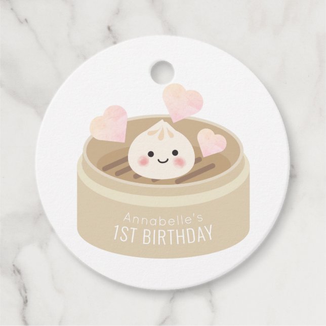 Étiquettes Cadeau Petit Merci d'anniversaire de dumping (Devant)