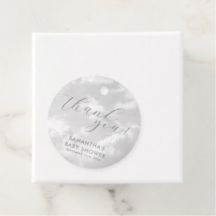 Étiquettes Cadeau Petit morceau de ciel Baby shower nuages