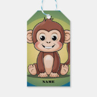 Petit singe mignon avec grand sourire arrière - pl