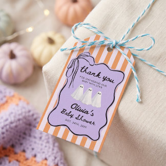 Étiquettes-cadeau Petite Fête Prénatale Halloween de Little Boo