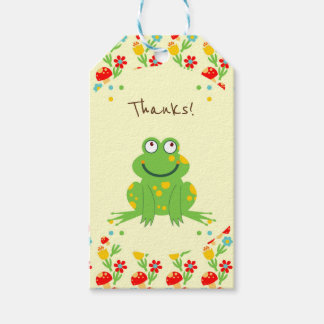 Étiquettes-cadeau Petite grenouille fête de premier anniversaire