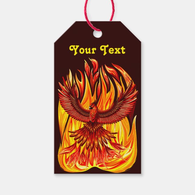 Étiquettes-cadeau Phoenix mythologique immortelle Créature (Devant)