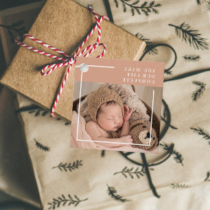 Étiquettes Cadeau Photo du bébé moderne   You Make My Life Complete 