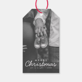 Étiquettes-cadeau Photo Faire-part de grossesse Noël