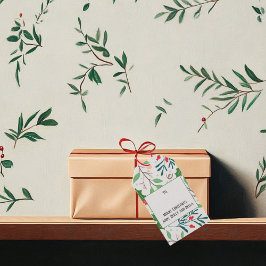 Étiquettes-cadeau Photo Holly et Joy