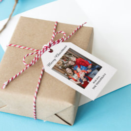 Étiquettes-cadeau Photo Joyeux Noël