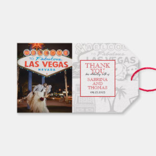 Étiquettes-cadeau Photo Mariage de Red Las Vegas