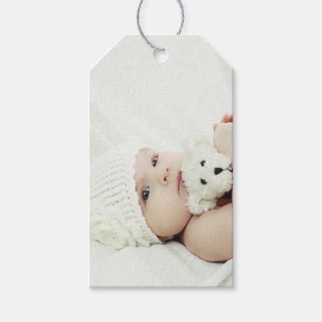 Étiquettes-cadeau Photo personnalisée (Devant)