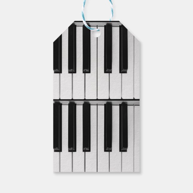 Étiquettes-cadeau Piano (Dos)