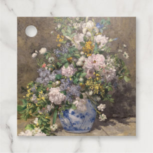 Étiquettes Cadeau Pierre-Auguste Renoir Bouquet printanier