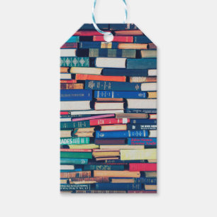 Étiquettes-cadeau Pile de livres
