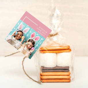 Étiquettes Cadeau Pink Happy Blessed Easter   Venin