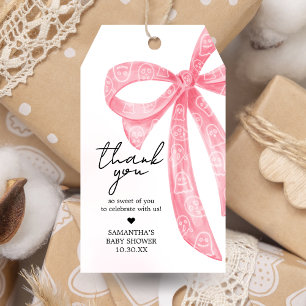Étiquettes-cadeau Pink Little Boo Halloween Baby shower Favoriser Ta