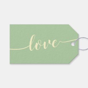 Étiquettes-cadeau Pistache & Crème Cheers Simple Love