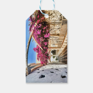 Étiquettes-cadeau Pittoresque Alleyway à Santorin, Grèce