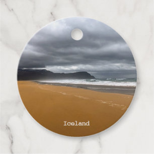 Étiquettes Cadeau plage d'Islande -