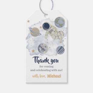 Étiquettes-cadeau Planètes Espace extra-atmosphérique Galaxie Merci