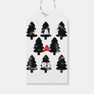 Étiquettes-cadeau Plantez un motif d'arbre