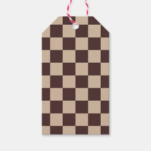 Étiquettes-cadeau Plateau de contrôle Brown café