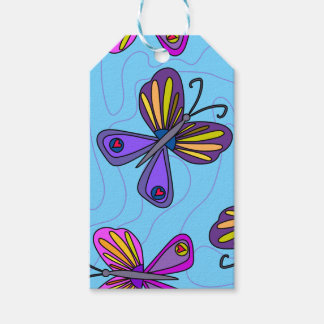 Étiquettes-cadeau Playful Butterflies