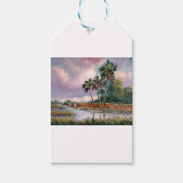 Étiquettes-cadeau Pluie de printemps en Floride (Devant)