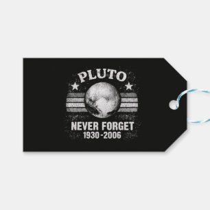 Étiquettes-cadeau Pluton N'oublie Jamais