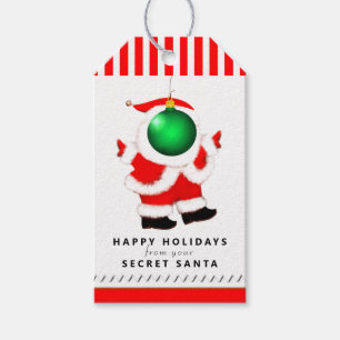 Étiquettes-cadeau Poème de Père Noël secret