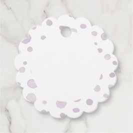 Étiquettes Cadeau Poids Confetti Aquarelle Points Favoriser les étiq