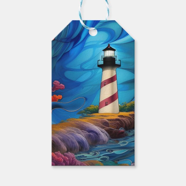 Étiquettes-cadeau Point phare (Devant)