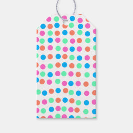 Étiquettes-cadeau Points Pastel Printemps