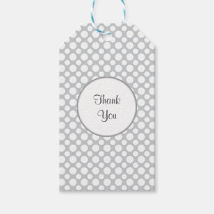Étiquettes-cadeau Pois blanc sur l'étiquette faite sur commande