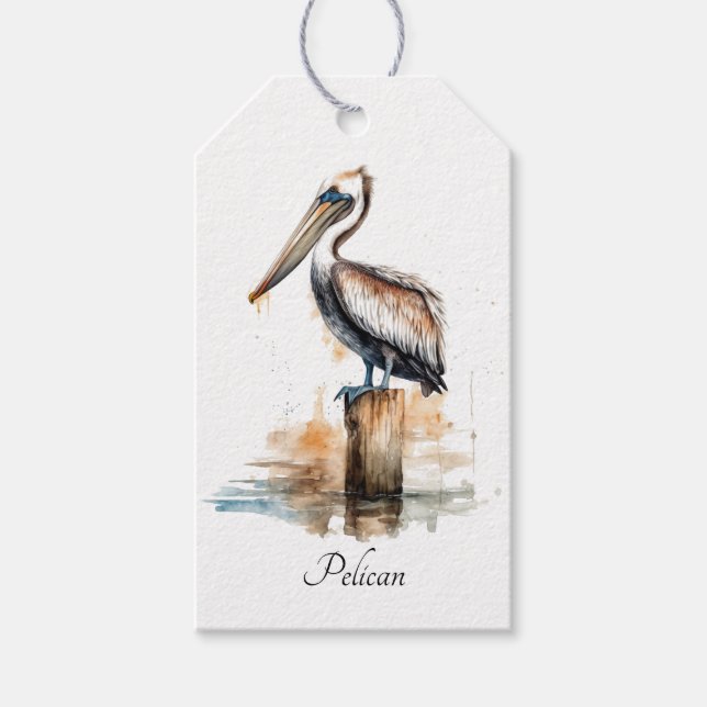 Étiquettes-cadeau Poise du Pélican  (Devant)