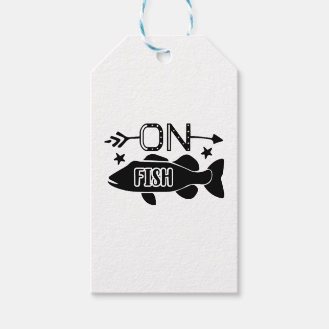 Étiquettes-cadeau Poisson À Pêcher (Devant)