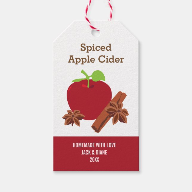 Étiquettes-cadeau Pomme Anise cannelle (Devant)