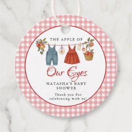 Étiquettes Cadeau Pomme de nos yeux Fruit baby shower d'automne merc