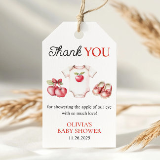 Étiquettes-cadeau Pomme de notre orchidée OEil Baby shower de récolt