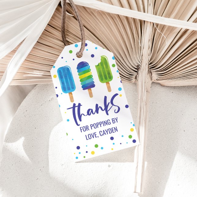 Étiquettes-cadeau Pop Été Anniversaire Balises cadeaux (Créateur téléchargé)