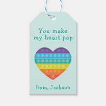 Pop fidgroom classe valentine arc-en-ciel