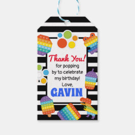 Étiquettes-cadeau Pop It Anniversaire Favour Tag, Fidget Favor Favor