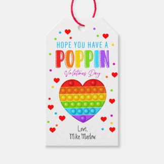 Étiquettes-cadeau Pop It Valentine's Day Class Cadeau