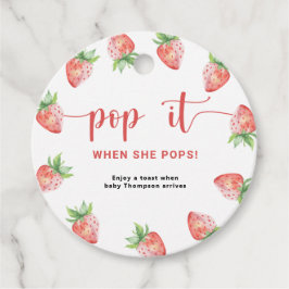 Étiquettes Cadeau Pop la fraise quand elle pique