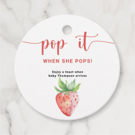 Étiquettes Cadeau Pop la fraise quand elle pique