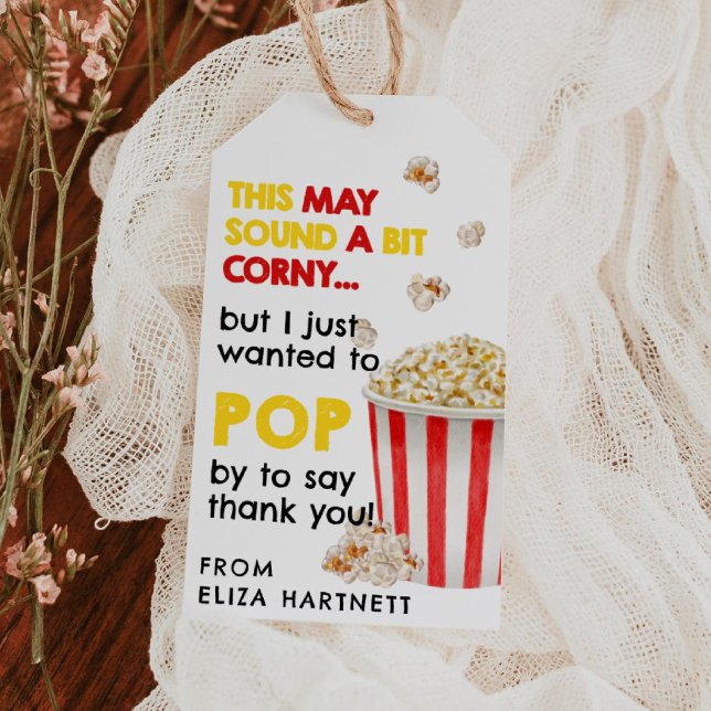 Étiquettes-cadeau Popcorn Appreciation Gift Tag (Créateur téléchargé)
