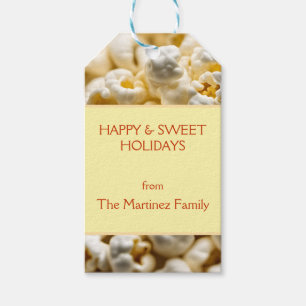 Étiquettes-cadeau Popcorn personnalisé