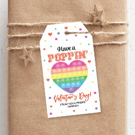 Étiquettes Cadeau Popping, balise Valentine de la