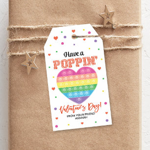 Étiquettes Cadeau Popping, balise Valentine de la