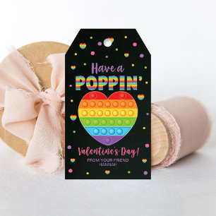Étiquettes Cadeau Popping, balise Valentine de la